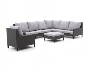 Hoek loungebanken van outdoor textiel