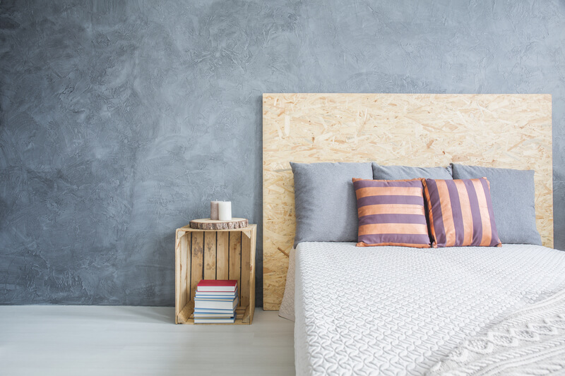 houten accessoires in slaapkamer