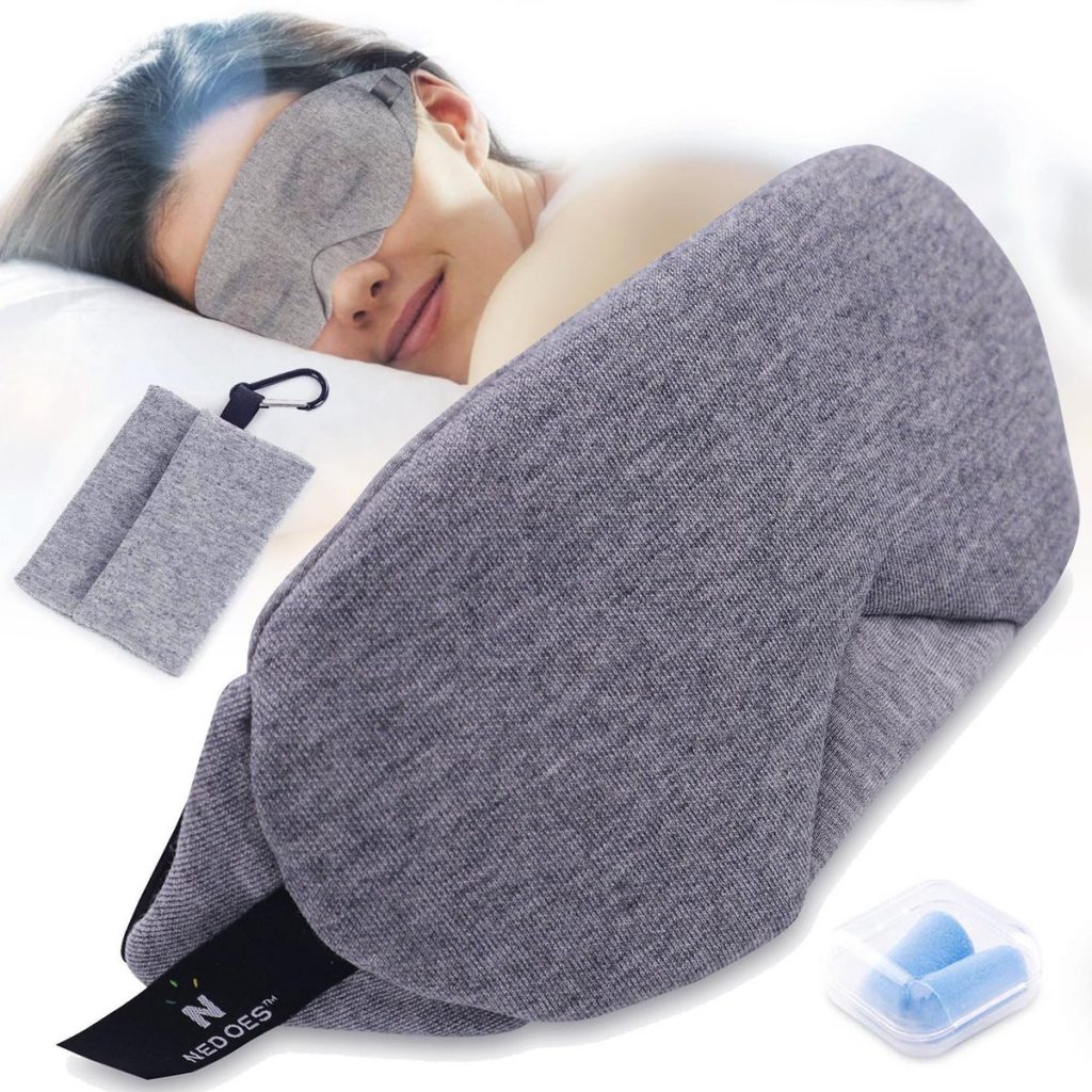 Premium slaapmasker met opbergzakje