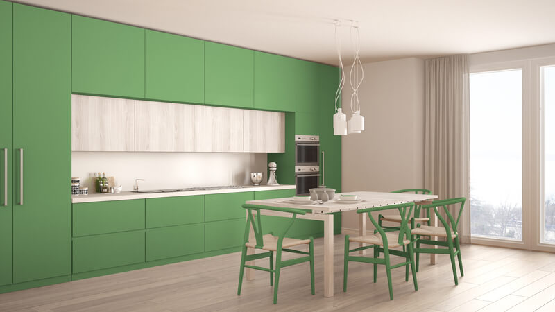 wat zijn trendy kleuren voor in de keuken