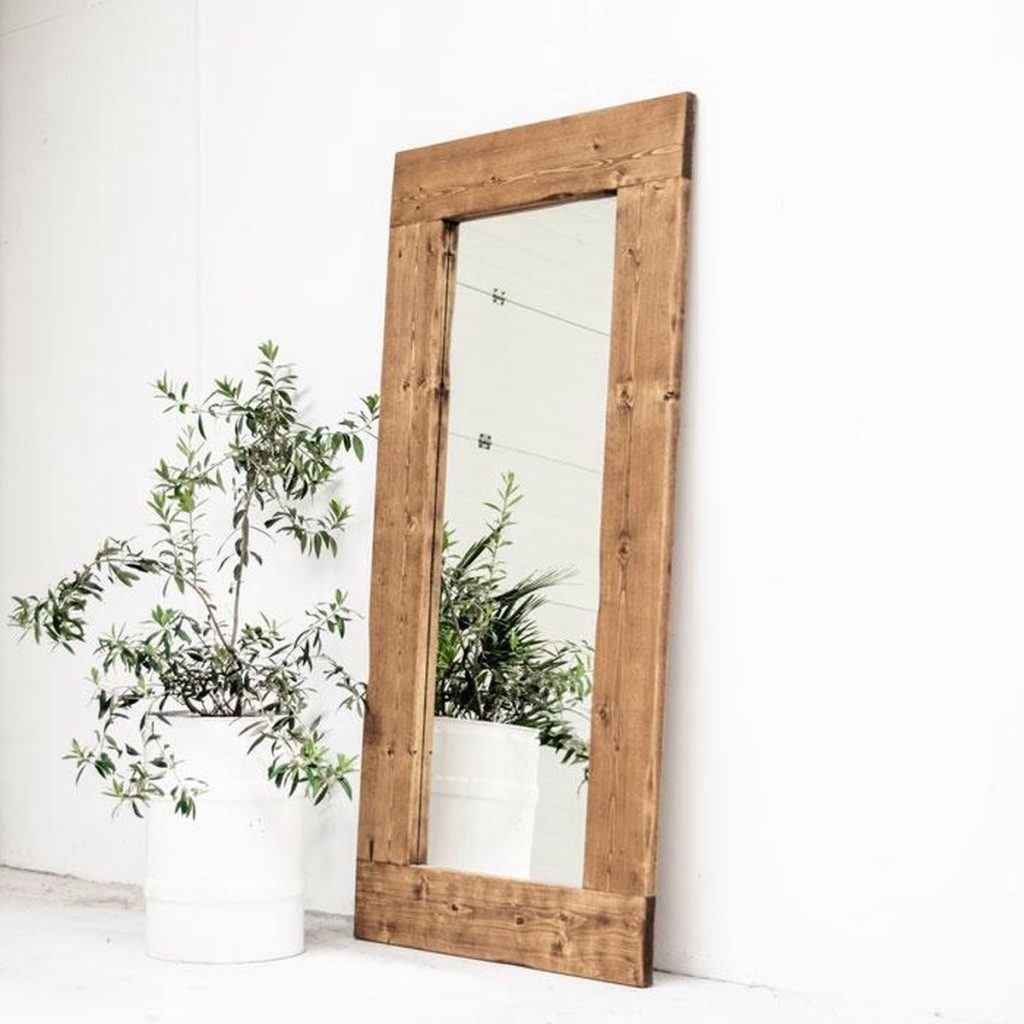 spiegel houten lijst walnoot