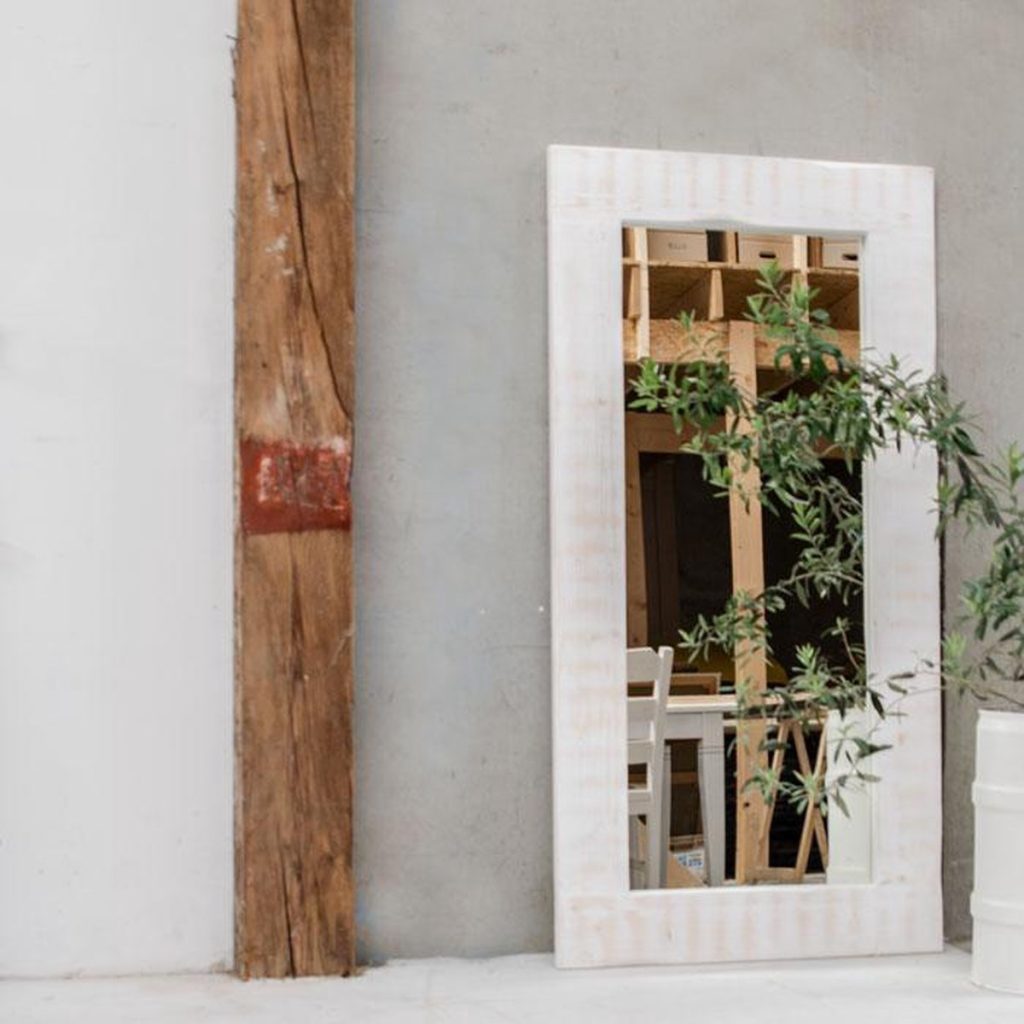 spiegel houten lijst whitewash
