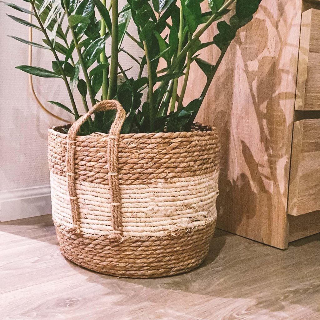 Plantenmand 30x22cm Naturel Bruin