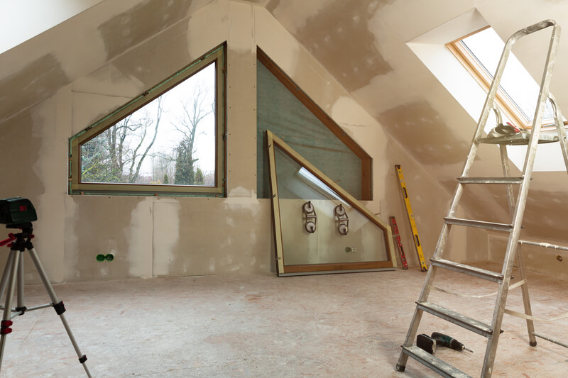 optoppen van een woning