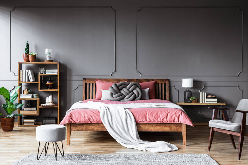 vintage slaapkamer decoratie